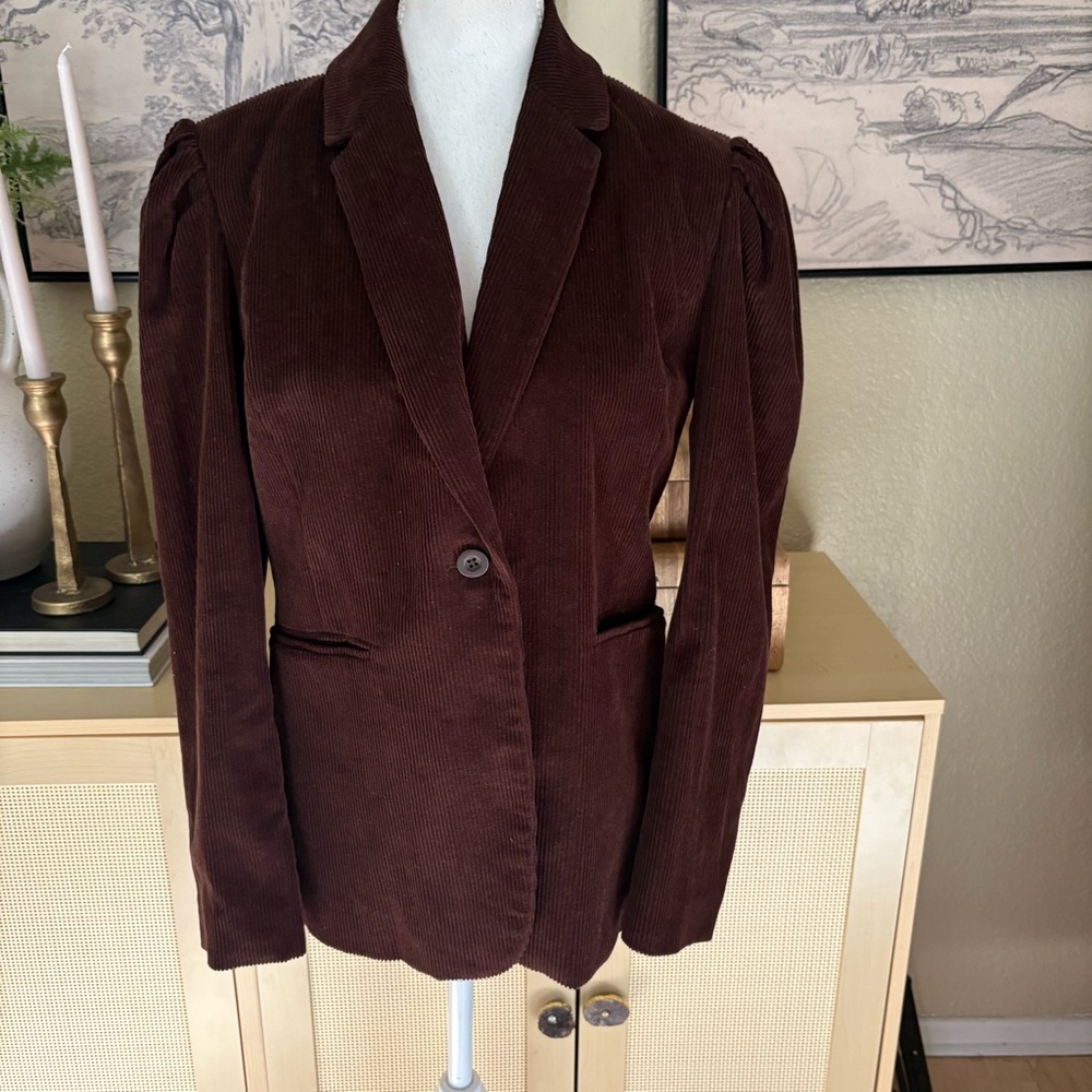 BLANK NYC Women's Brown Corduroy Blazer‎ Jacket Size Medium